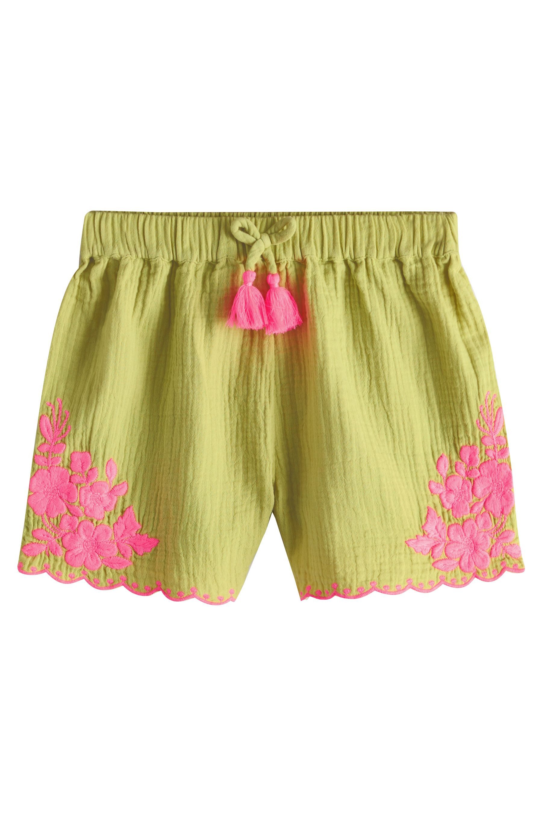 Shorts Shorts mit Bogenkantensaum