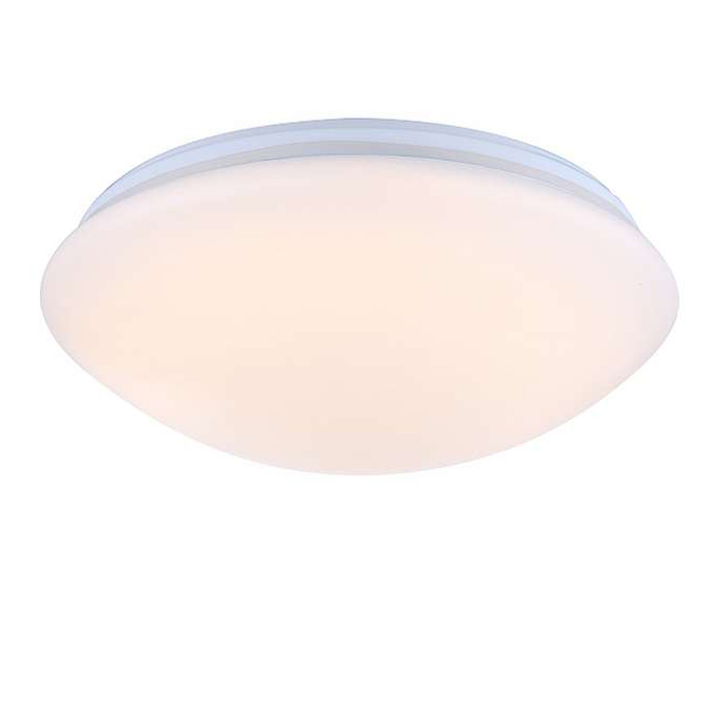 GLOBO LIGHTING Deckenleuchte Deckenleuchte LED Wohnzimmer Flur Bad Deckenlampe Rund weiß dimmbar