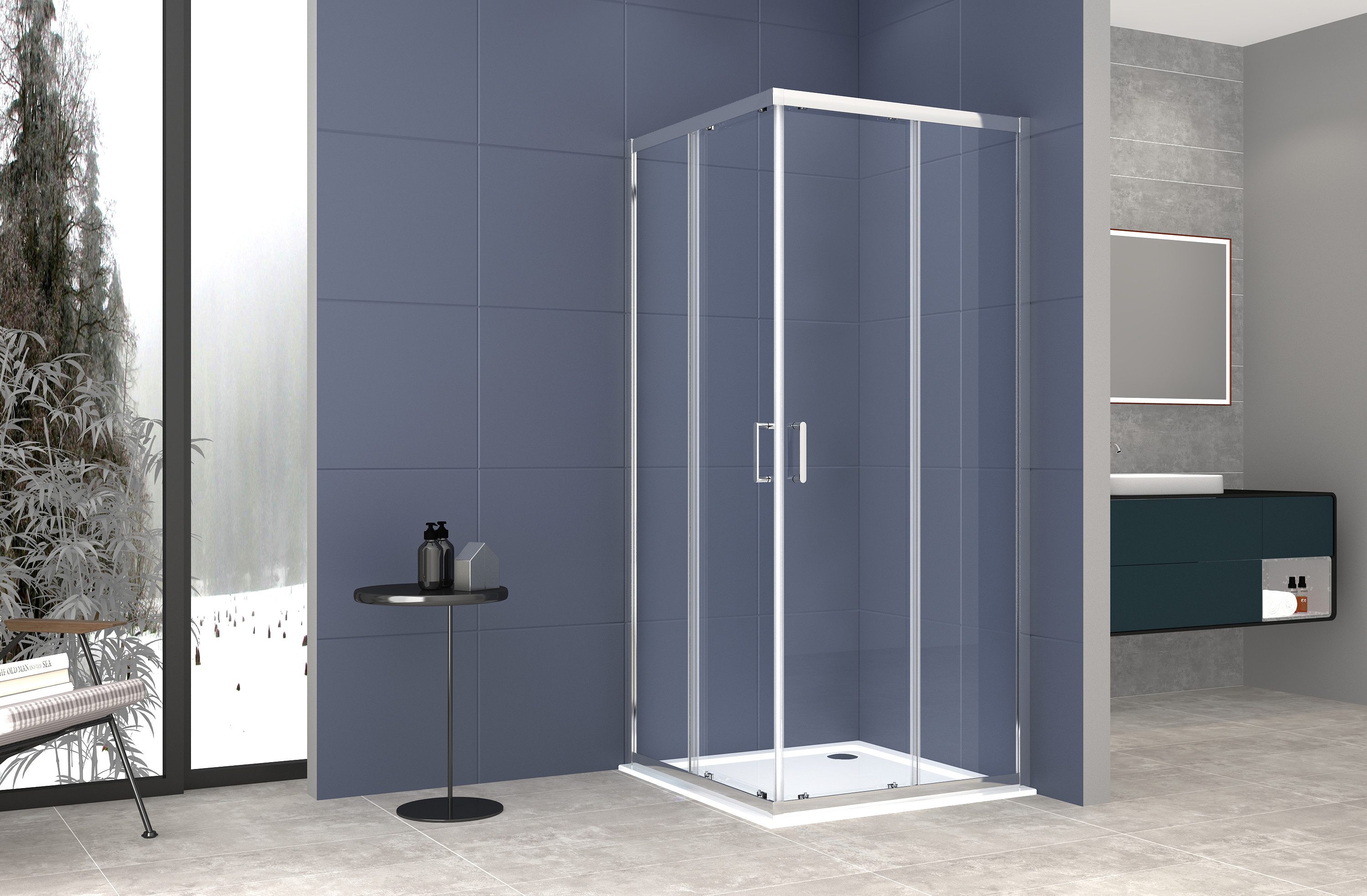 welltime Eckdusche New Trento, BxT: 120x120 günstig online kaufen