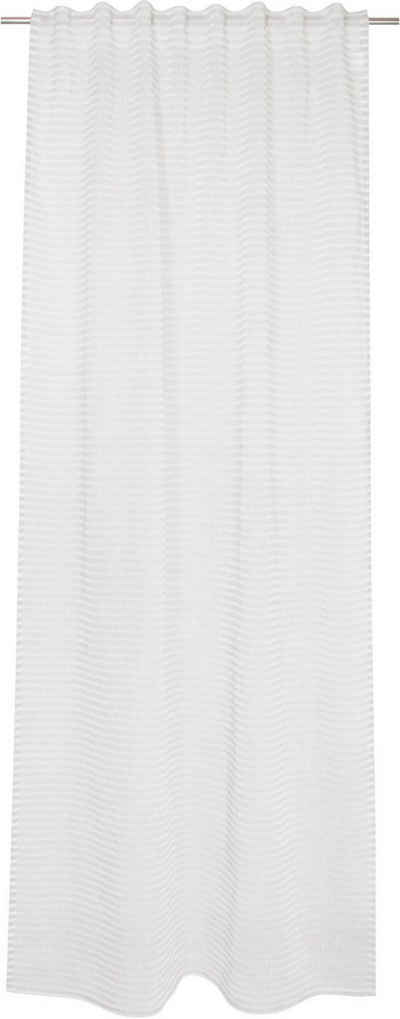 Vorhang Natural Stripe, TOM TAILOR HOME, verdeckte Schlaufen (1 St), transparent, transparent