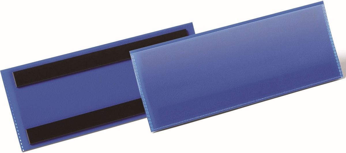 Fächermappe Etikettentaschen magnetisch 210x74mm blau VE=50 Stück