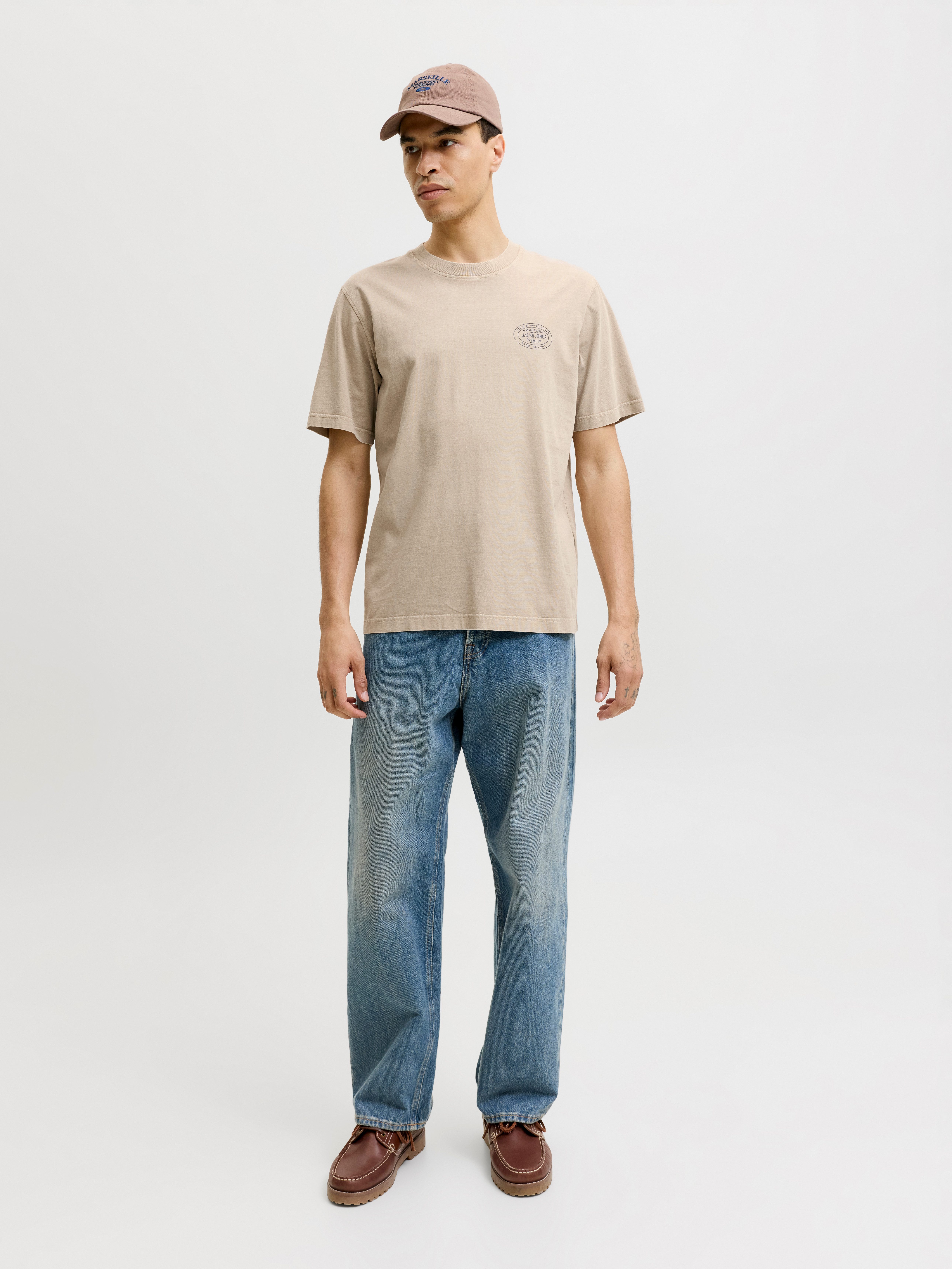 Jack & Jones T-Shirt JPRBLUFELIX SS TEE mit Logo Print – Bild 5 von 5