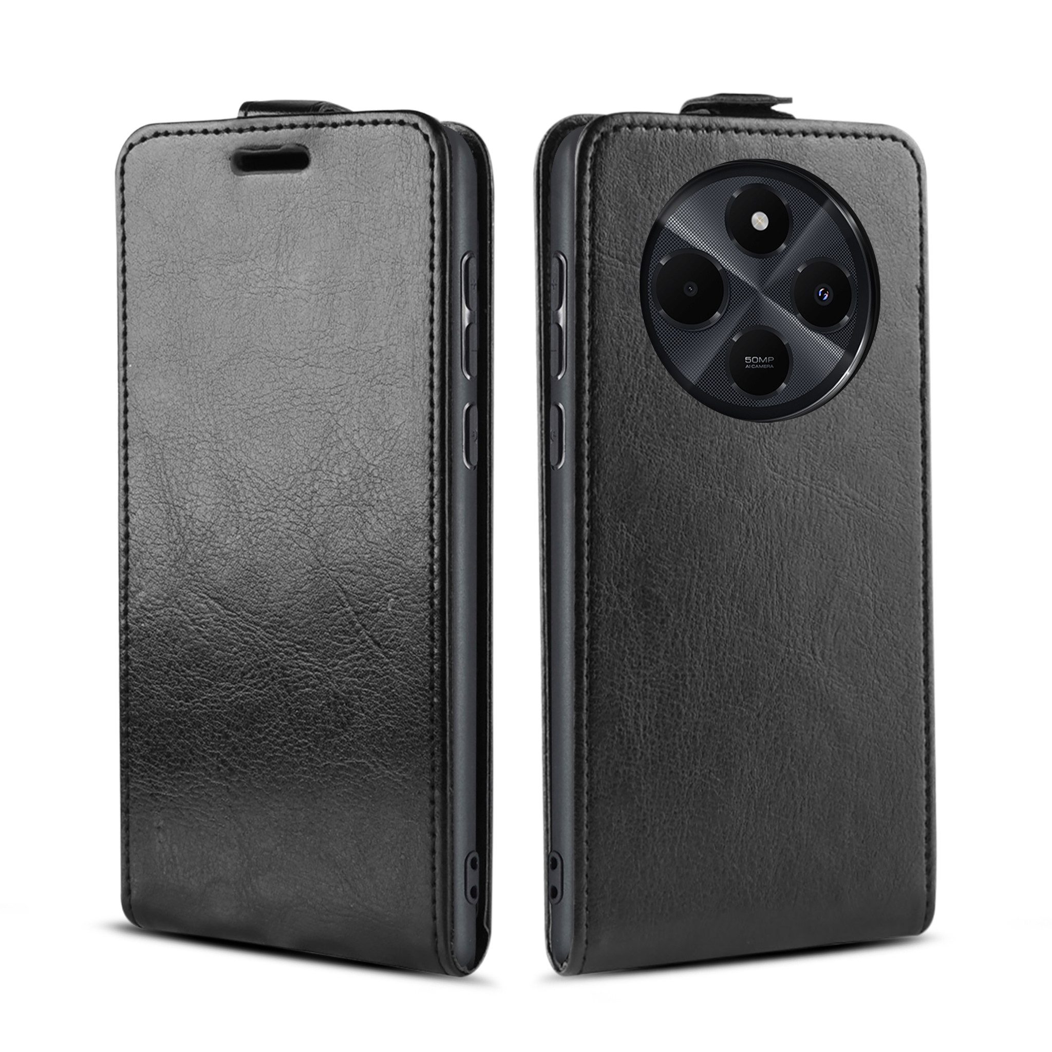 Tec-Expert Handyhülle Klapp Hülle für Xiaomi Redmi 14C 6.88 Zoll, 6.88, Tasche Klapphülle Case mit Kartenfach Fliphülle vertikal