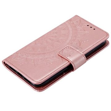 CoverKingz Handyhülle Hülle für Xiaomi 11 Lite 5G NE / Mi 11 Lite 5G Handyhülle Flip Case 16,5 cm (6,5 Zoll), Klapphülle Schutzhülle mit Kartenfach Schutztasche Motiv Mandala