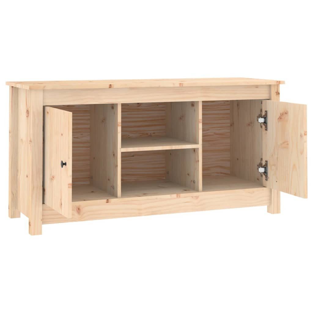 TV-Schrank Massivholz Kiefer 103x36,5x52 furnicato cm