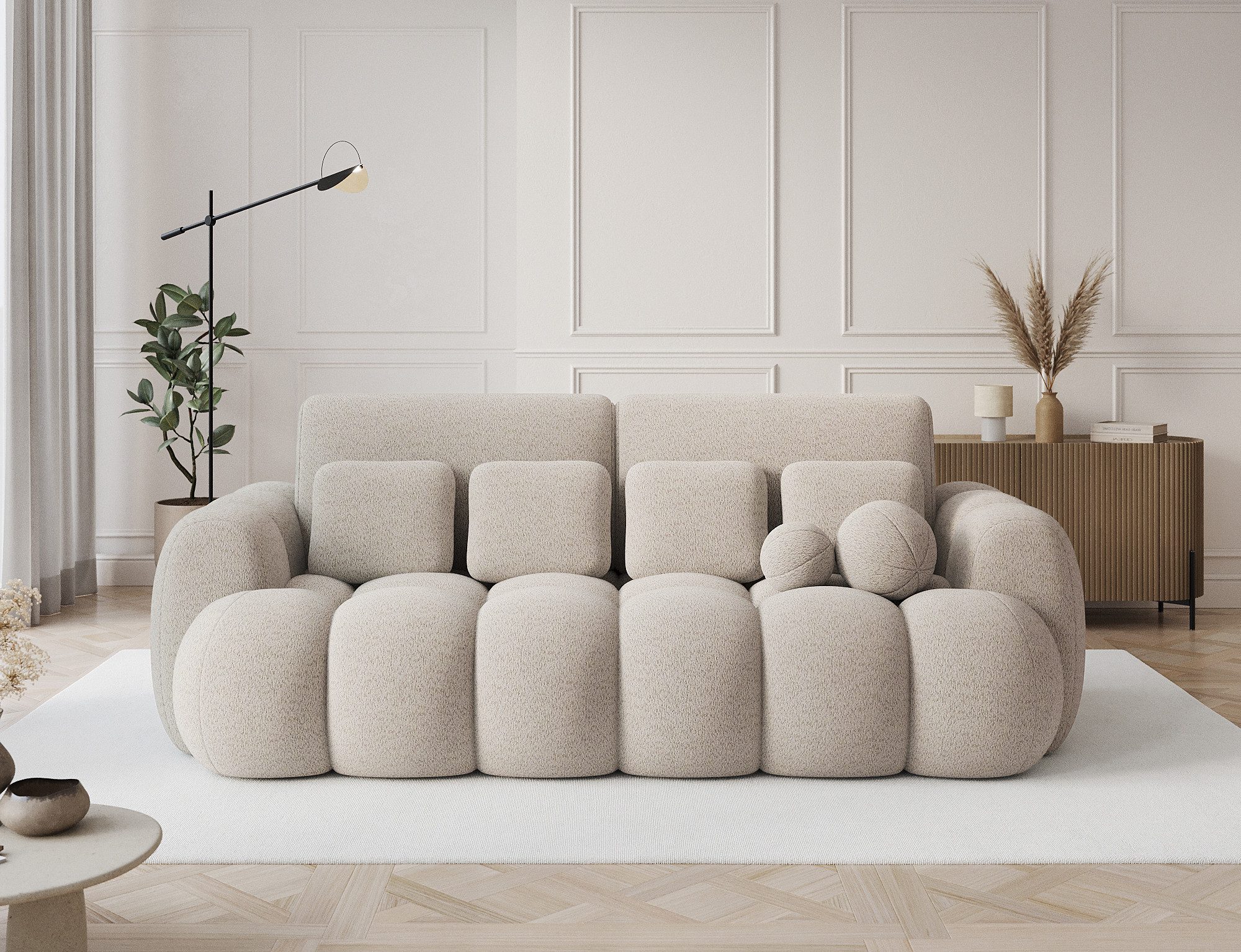 MOEBLO Schlafsofa Elvento, Sitzer Sofa mit Schlaffunktion & Komfortpolsteru günstig online kaufen