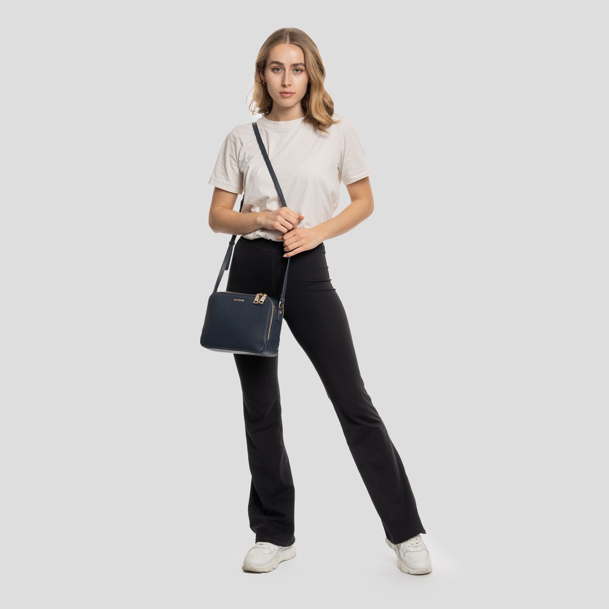 Lazarotti Umhängetasche Bologna Leather, Leder