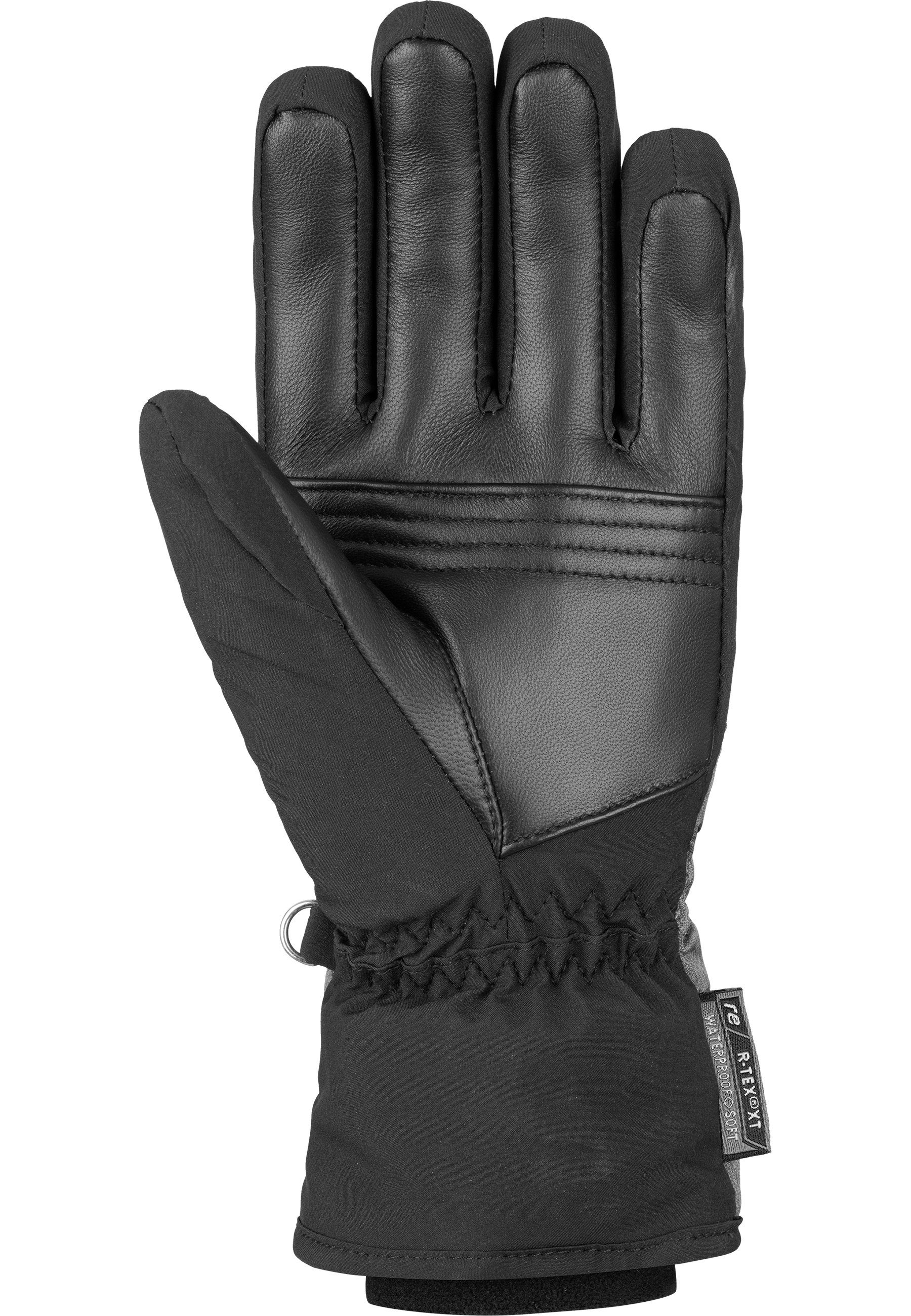 Reusch Skihandschuhe Lenda mit XT wasserdichter Funktionsmembrane grau-schwarz R-TEX®