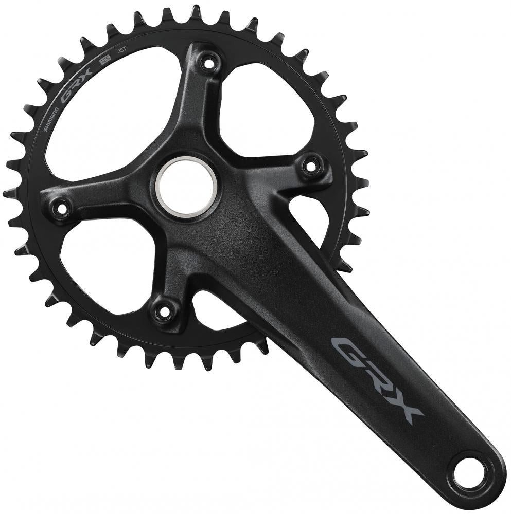 Fahrradkurbel SHIMANO Kurbelgarnitur GRX FC-RX610-1 - 610-1, 165 mm, 38 Zähne