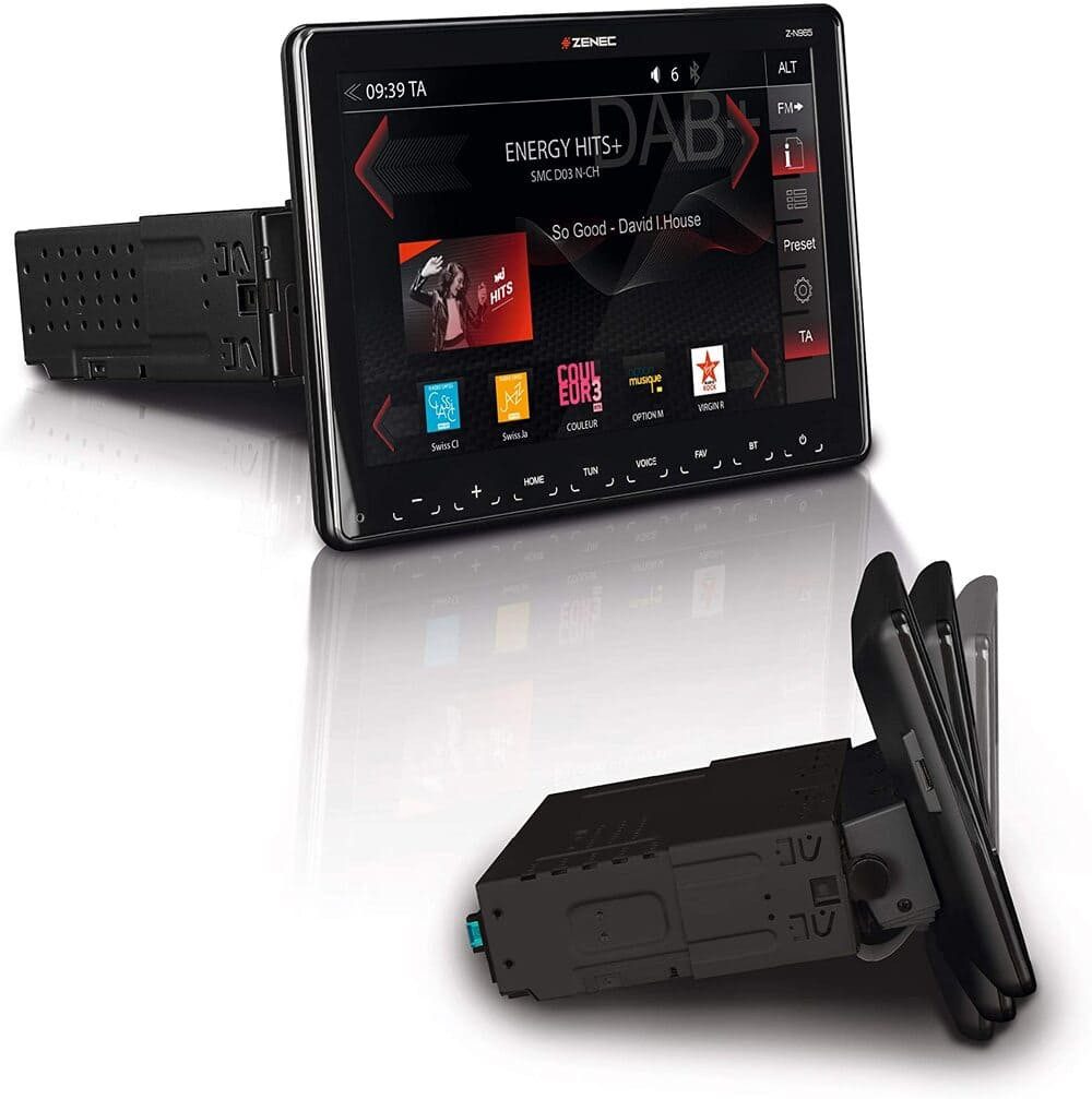Zenec Z-N965 9 Zoll DAB+ Bluetooth Apple CarPlay Android Autoradio (RDS, AM/FM Radio, Animiertes Display, Bluetooth, DAB+, Freisprecheinrichtung, Sat Nav Kompatibel, Touchscreen, DAB)