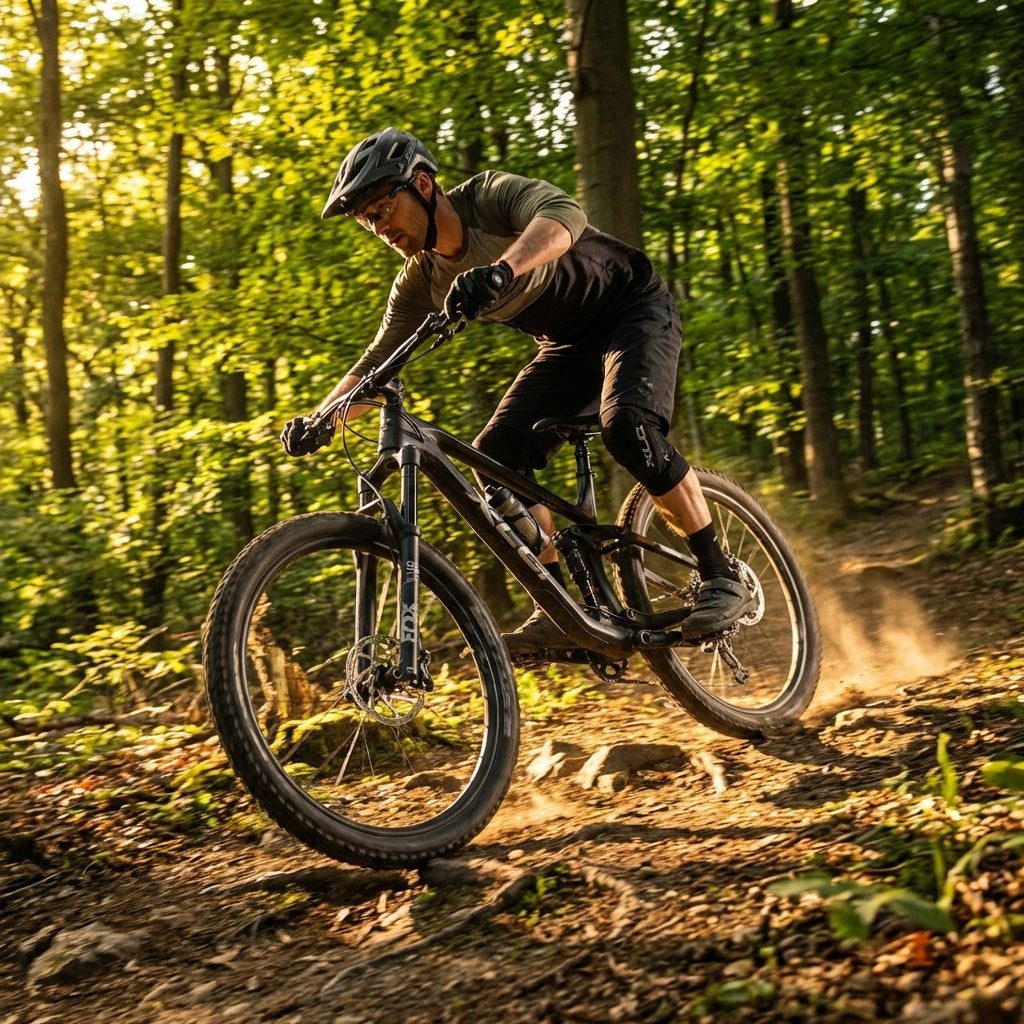 Sattelstütze XLC Suspension Dropper SP-S13 Ø27,2 mm / 380 mm Hub 100 mm externe Kab