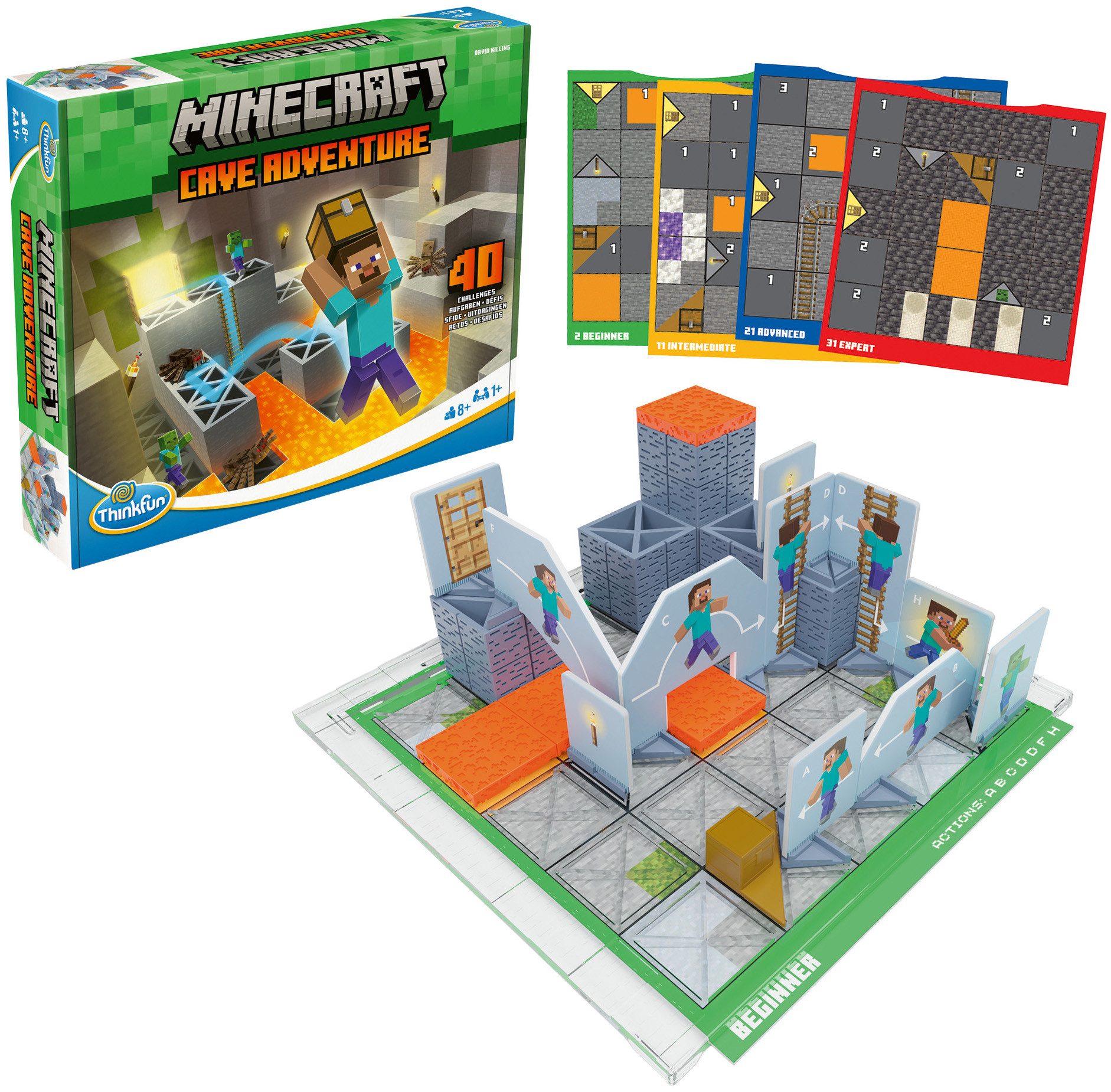 Thinkfun® Spiel ThinkFun Minecraft Cave Adventure, Logikspiel