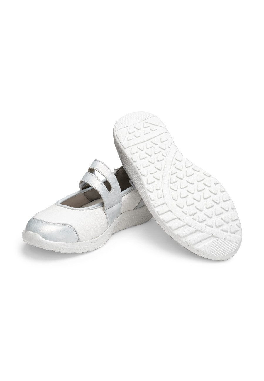 vitaform Damenschuhe Mary-Jane Leder/Stretch Ballerina
