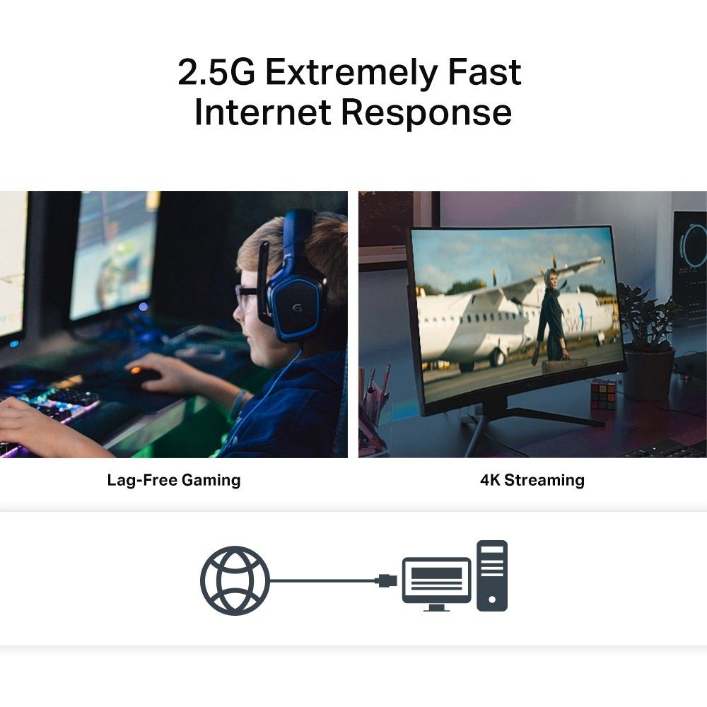 tp-link TX201 2.5 Gigabit PCI Express Network Adapter Reichweitenverstärker