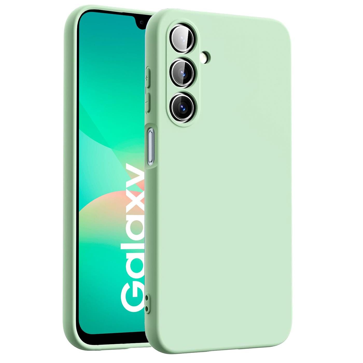 CoolGadget Handyhülle Silikon Case für das Samsung Galaxy A17 5G Slim TPU Cover, Weiche Schutz Hülle mit Innen Fleece aus Stoff Handy Tasche