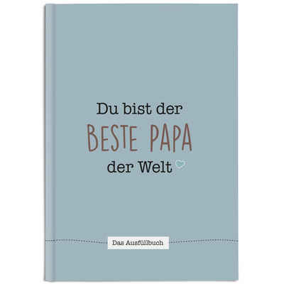 CUPCAKES & KISSES Notizbuch Papa Buch zum Ausfüllen, Vatertagsgeschenk, Geschenkidee für deinen Papa, Vater Tochter