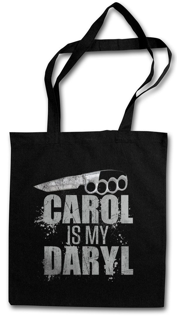 Beuteltasche Carol Is My Daryl Stofftasche Dixon The Walking Beißer Zombie Living