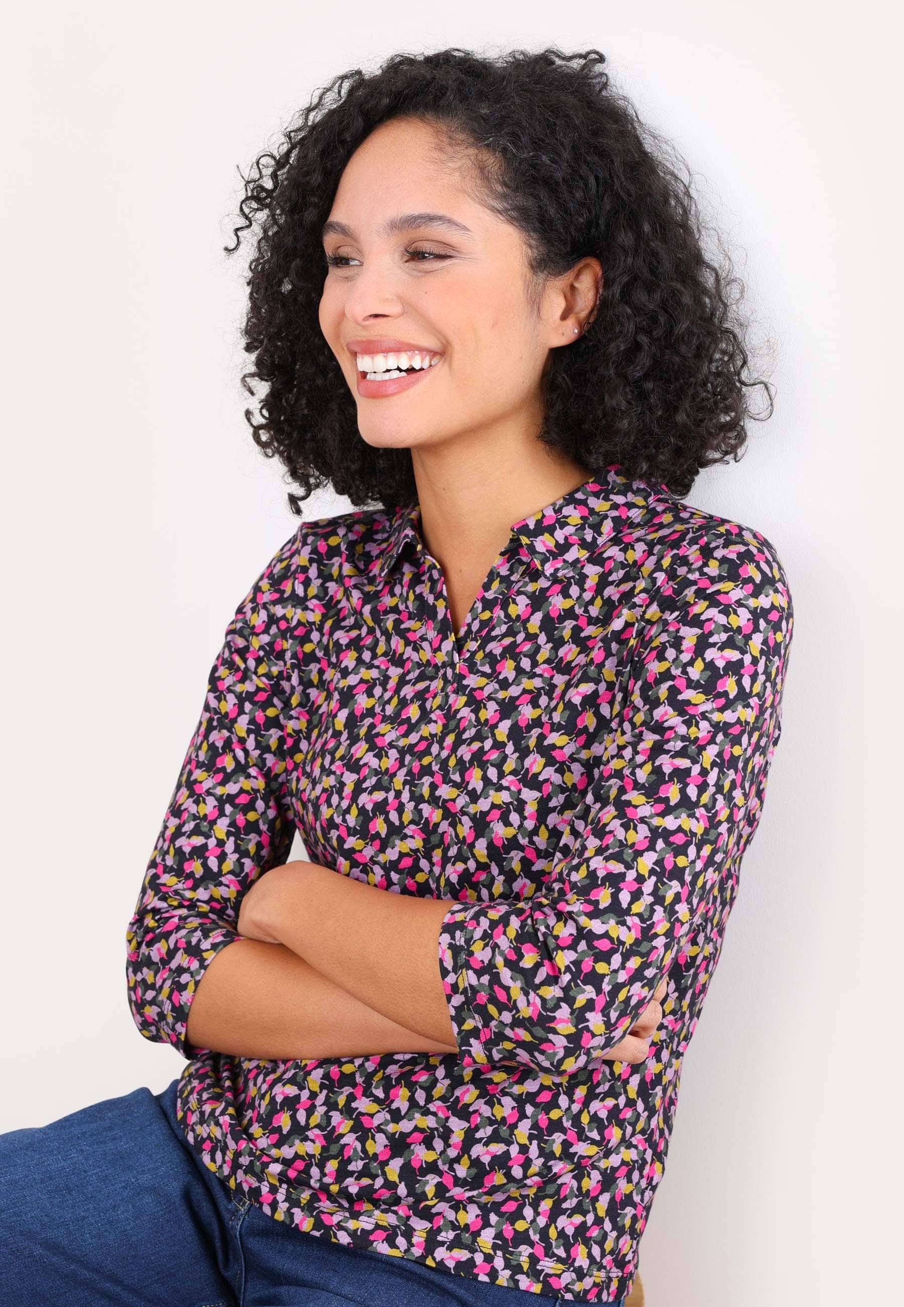 Deerberg Klassische Bluse Seerosia