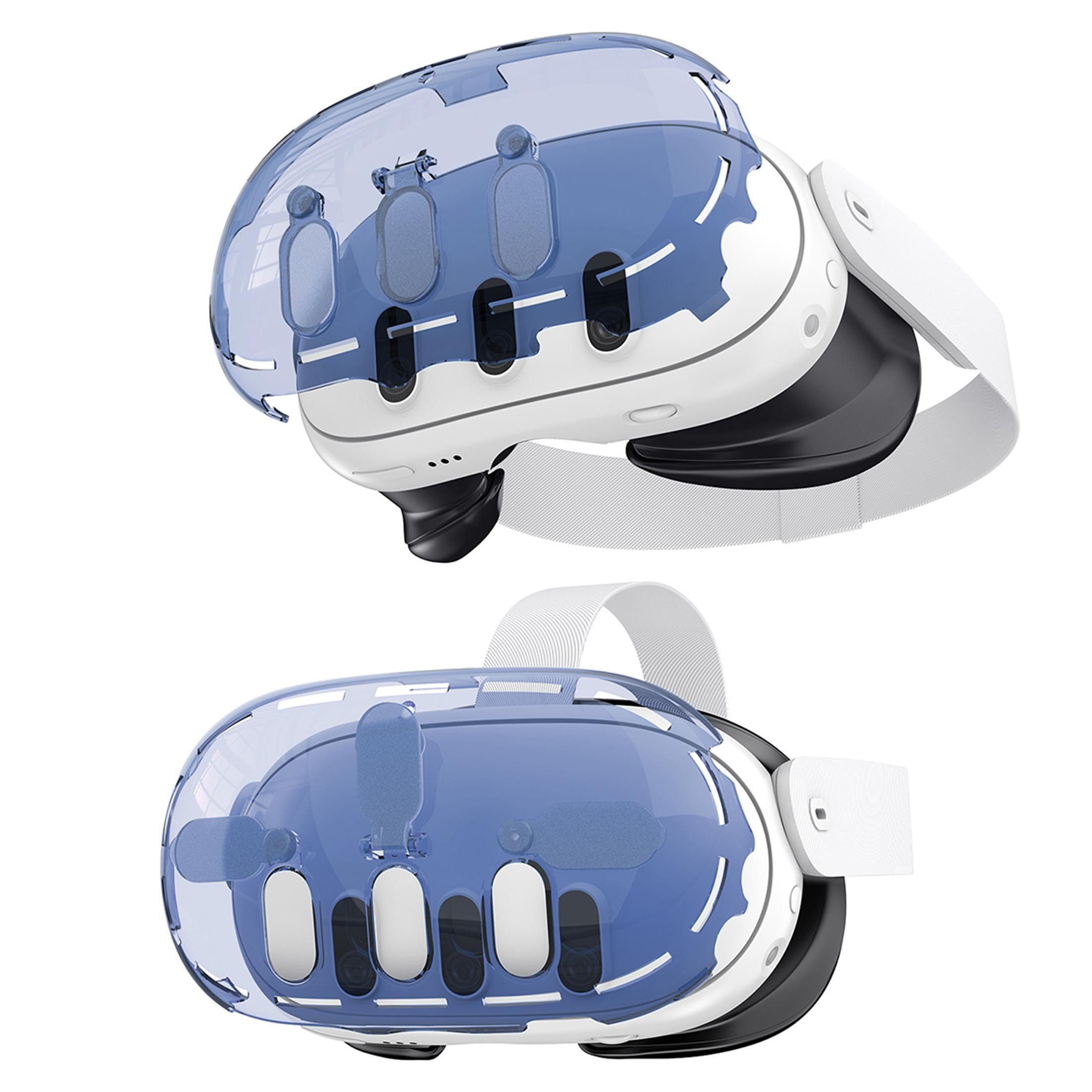 KINSI VR Brillen Hülle Meta quest3 VR crystal cover, transparente Hülle für VR-Brillen, Geeignet für Meta Quest 3 Zubehör, Quest 3 Gehäuse