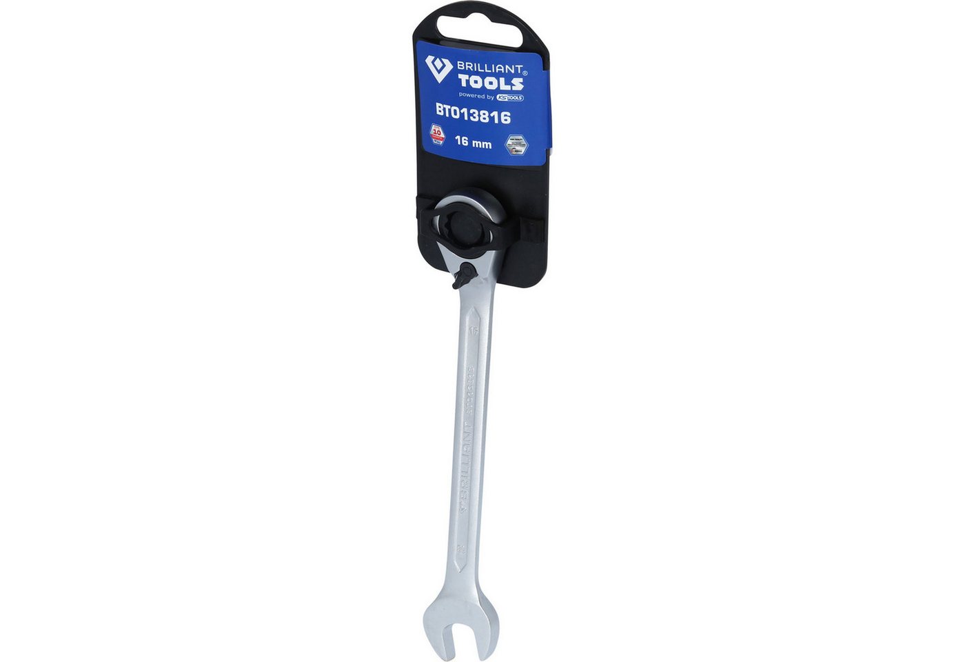 Thumbnail - Brilliant Tools Maulschlüssel BRILLIANT TOOLS Ratschenringschlüssel umschaltbar 16 mm - BT01381...
