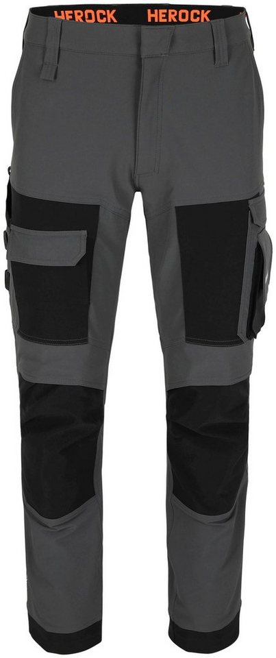 Herock Arbeitshose FARO 4-Wege-Stretch, Multi-Pocket, Slim Fit, Elastischer  Bund mit weicher Haptik und abgedeckter Knopf vorne