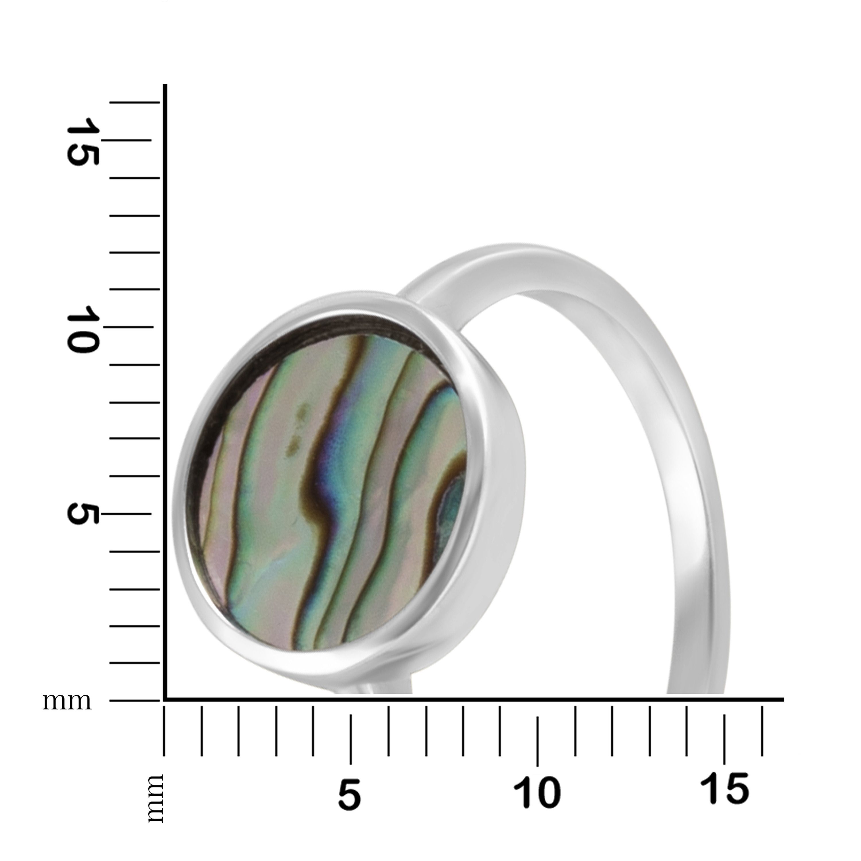 Vivance Fingerring 925 Silber rhodiniert Abalone günstig online kaufen