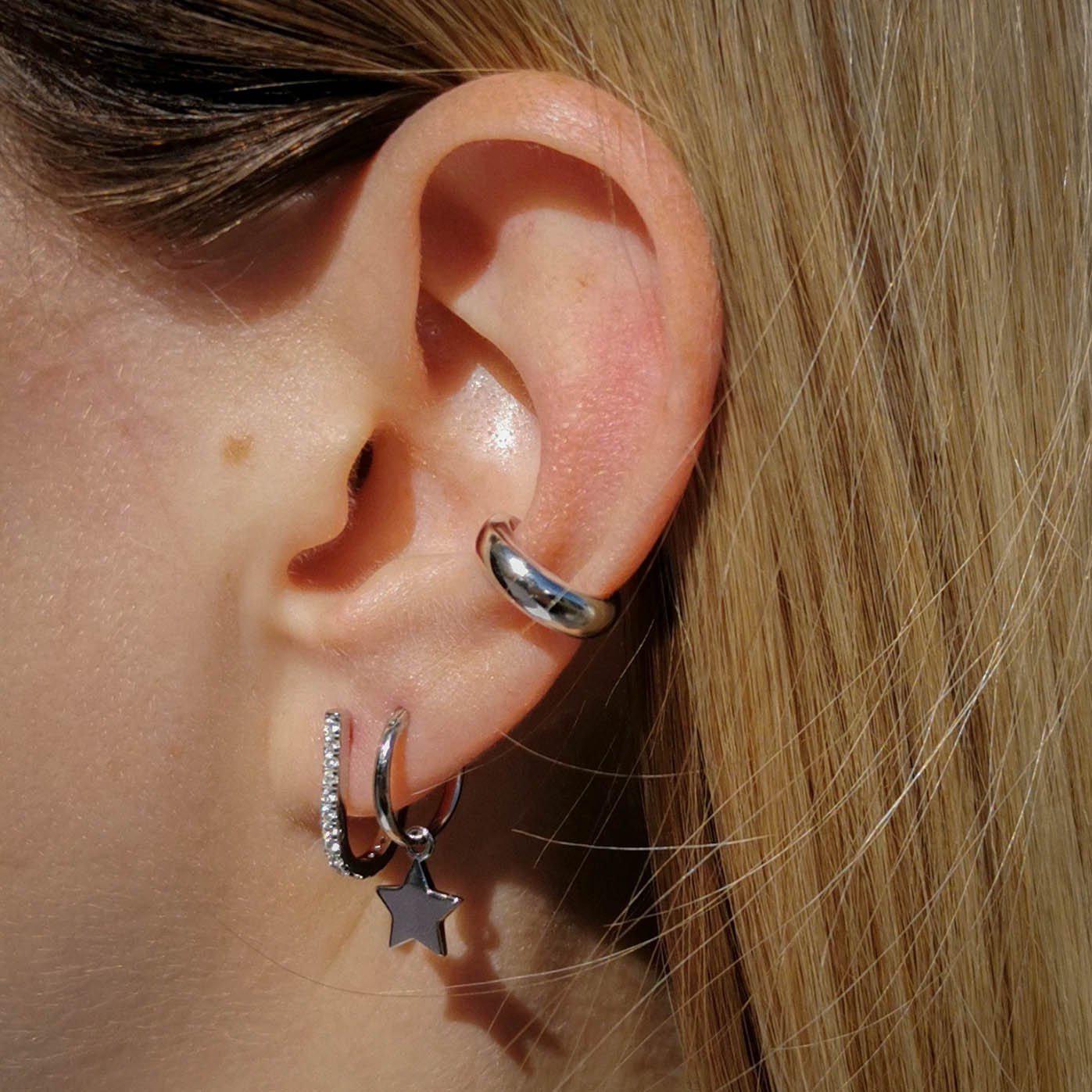 Brandlinger Paar Ohrhänger Ohrringe Star, Stern Silber 925 vergoldet günstig online kaufen