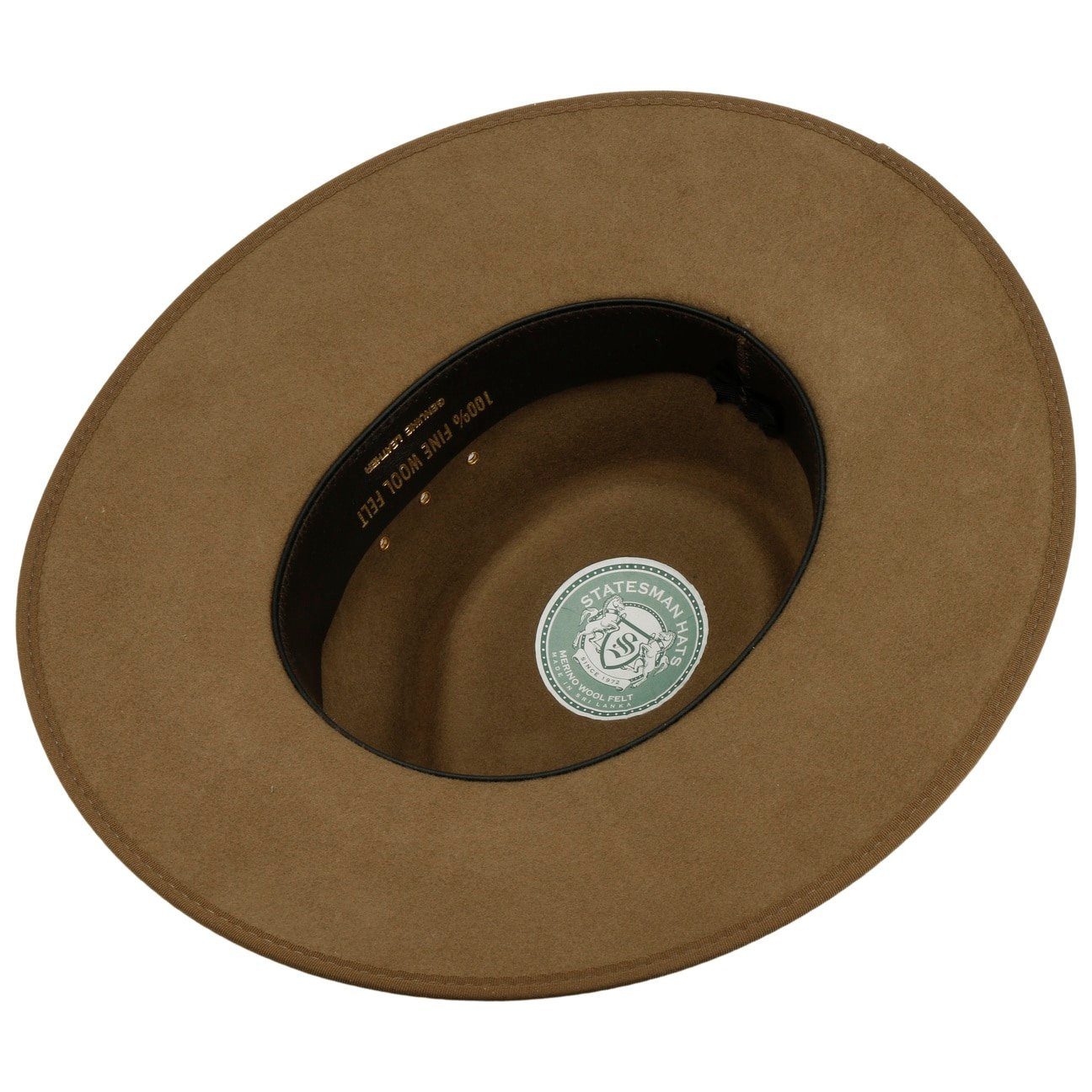 STATESMAN Cowboyhut (1-St) Wollfilzhut mit Lederband