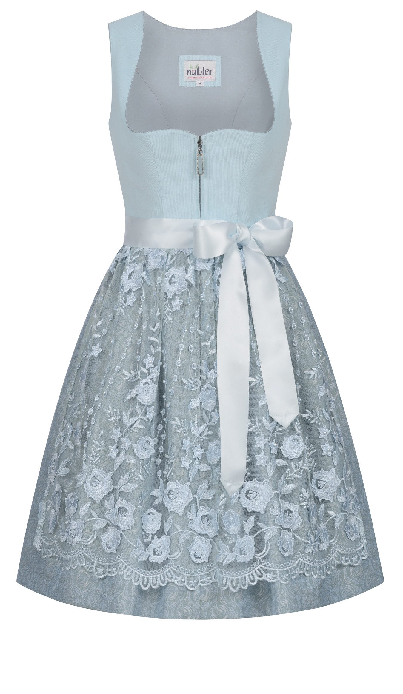 Nübler Dirndl Mini Dirndl Garbine in Hellblau von Nübler günstig online kaufen