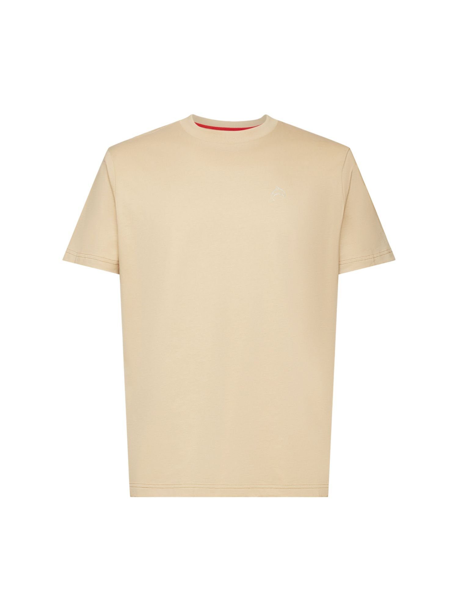 mit Delfinprint Esprit SAND Baumwoll-T-Shirt T-Shirt (1-tlg)