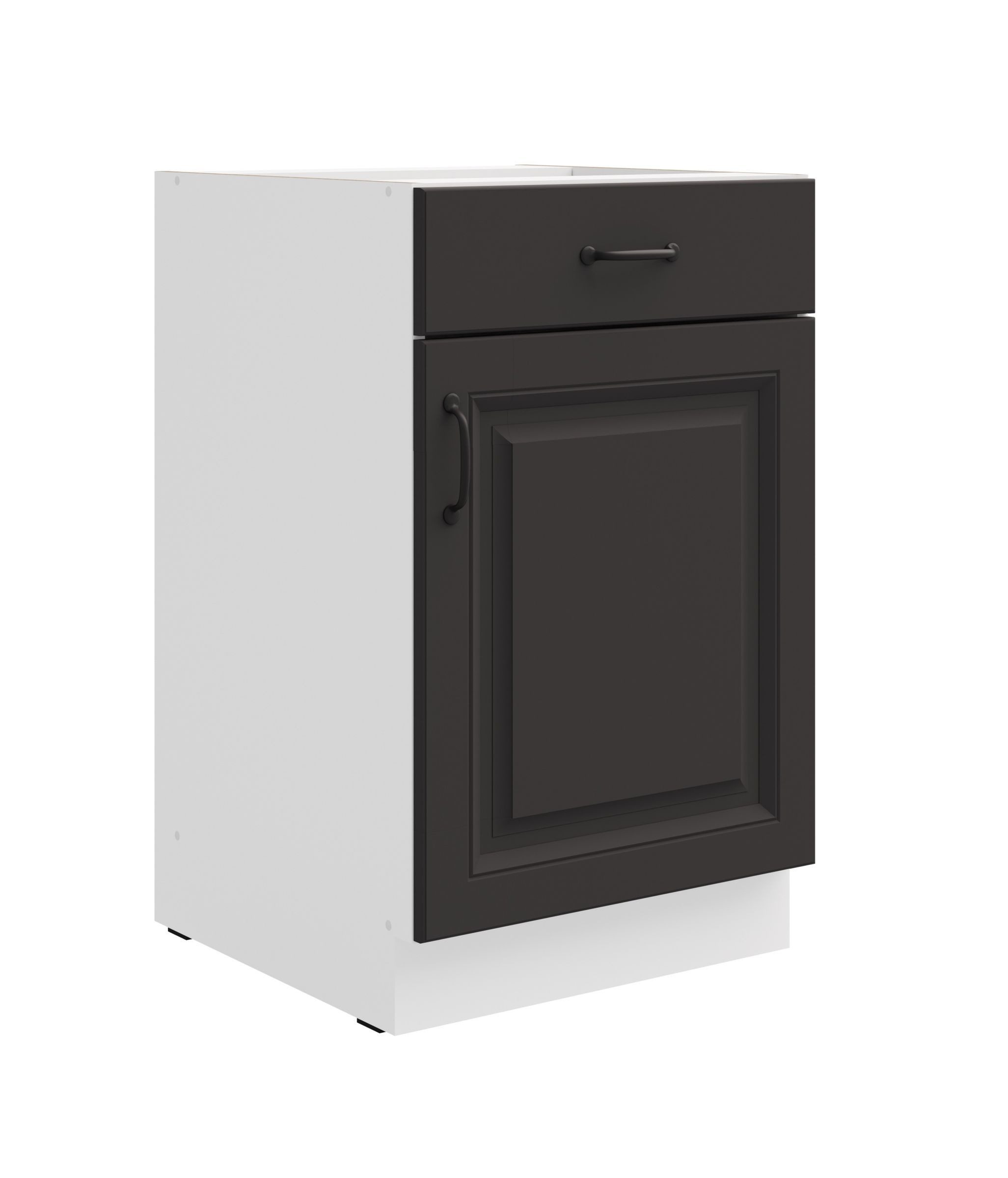 Küchen-Preisbombe Unterschrank 50 cm Küche Stilo Grau Кухніzeile Vollauszug Soft-Close Landhaus