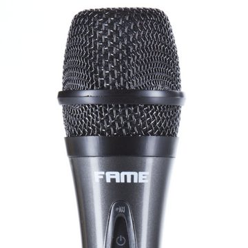 Fame Audio Mikrofon (MS 25 Dynamisches Gesangsmikrofon, Inklusive Case und Kabel, Handmikrofon mit Ein/Aus-Schalter, Frequenzbereich 80Hz - 12kHz, Solide Verarbeitung, Ideal für Sprach- und Gesangsanwendungen, Inklusive Mikrofontasche und Klinke/XLR-Kabel), Dynamisches Gesangsmikrofon, Handmikrofon mit Ein/Aus-Schalter, Sprac