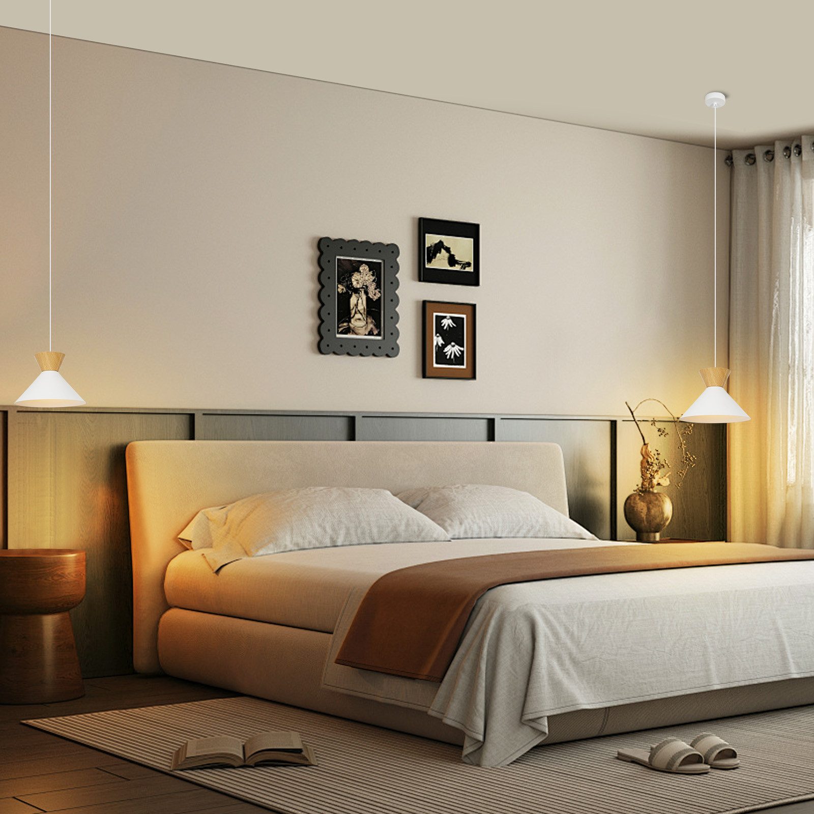 ZMH Pendelleuchte Esszimmer 2 x Schwarz/ günstig online kaufen