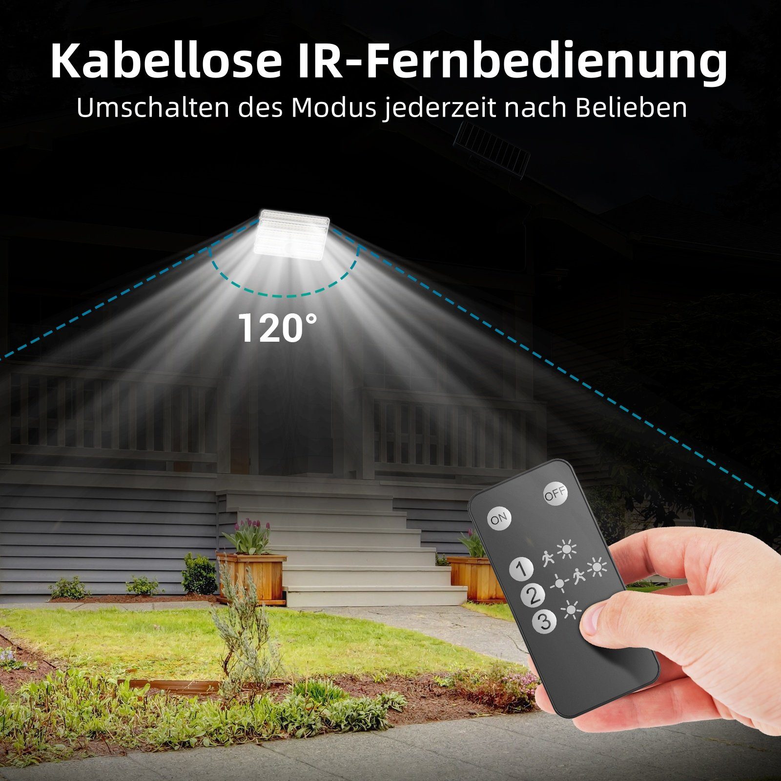 Novostella LED Solarleuchte Solarlampen Split Fernbedienung günstig online kaufen