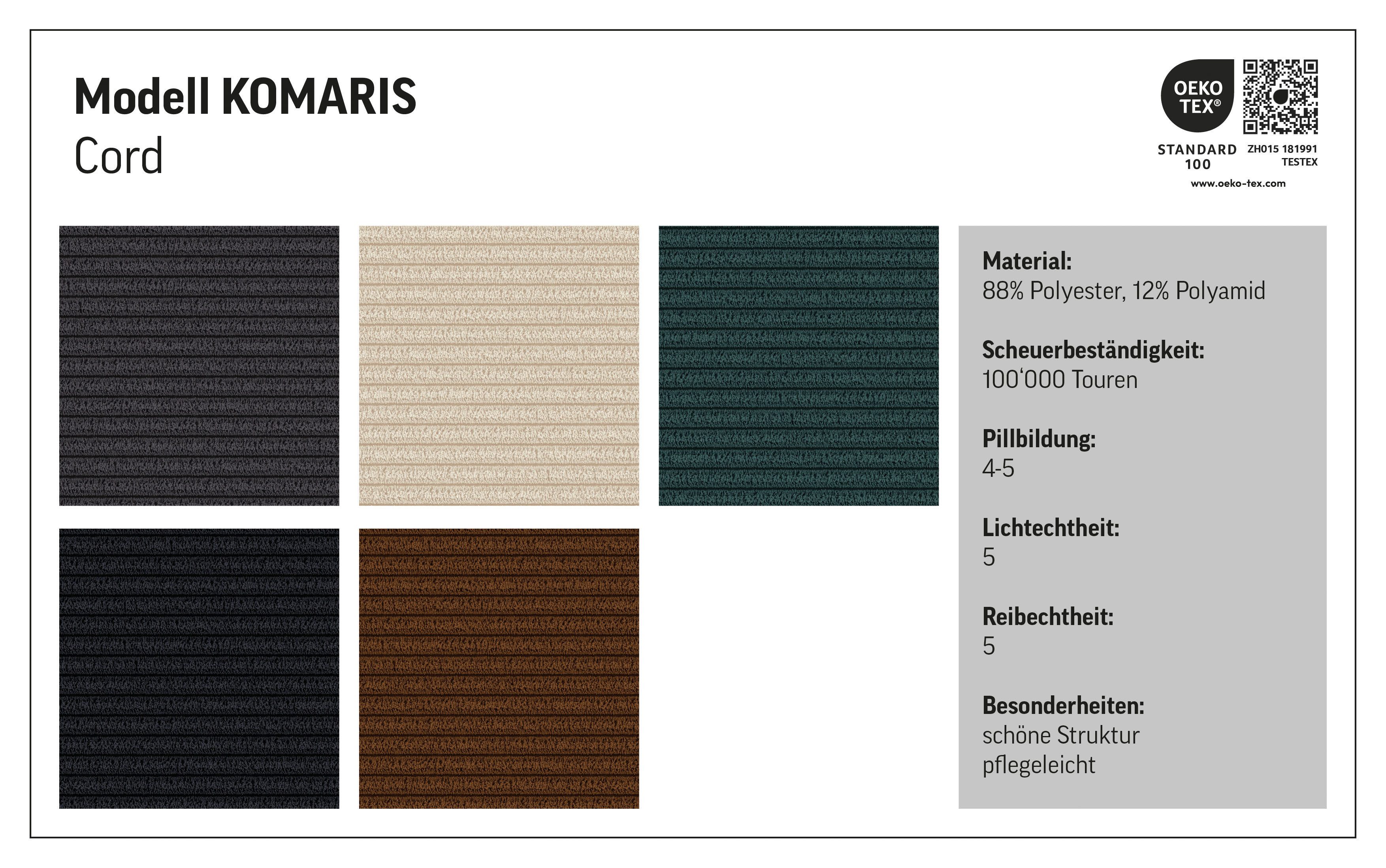 COTTA Hocker Komaris, B: 100 cm, individuell zu kombinieren