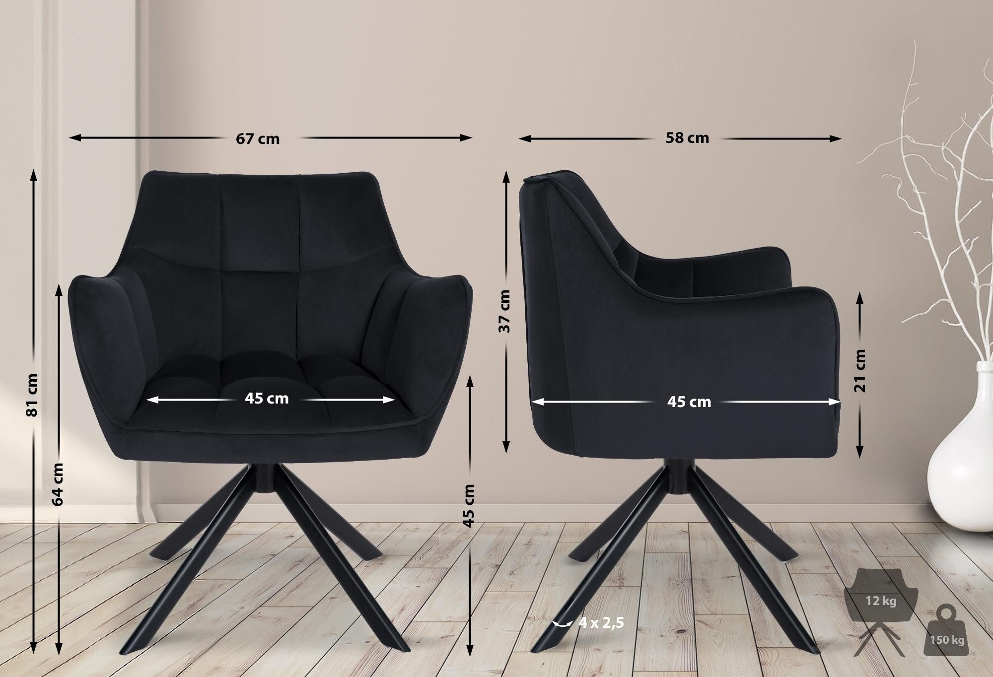 CLP Esszimmerstuhl Swing, drehbarer Polsterstuhl mit günstig online kaufen