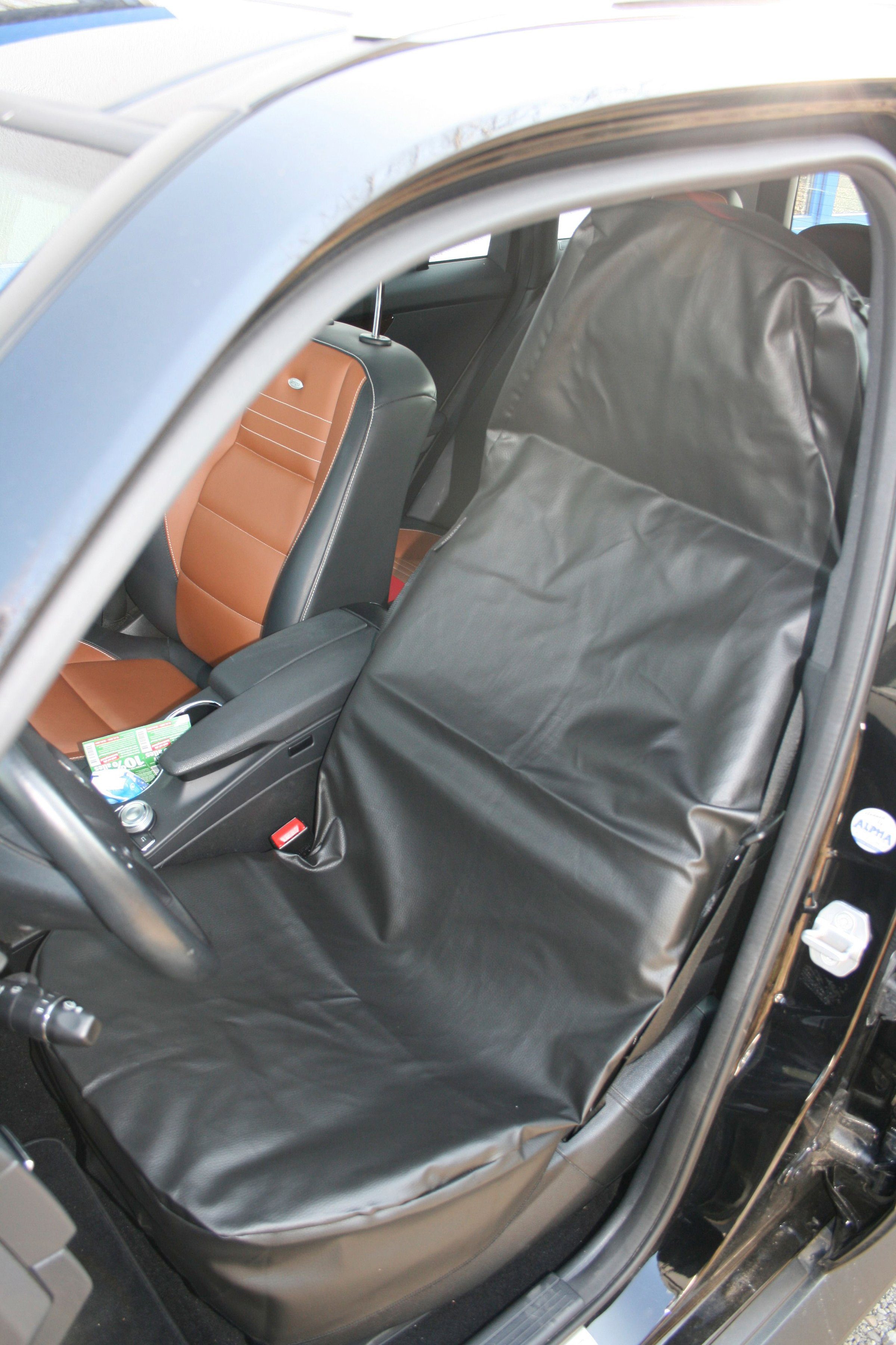 IWH Autositzauflage Sitzschoner Kunstleder, 2-tlg., Geeignet mit Airbag Sitze für