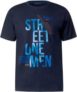 STREET ONE MEN T-Shirt mit Label-Front-Print