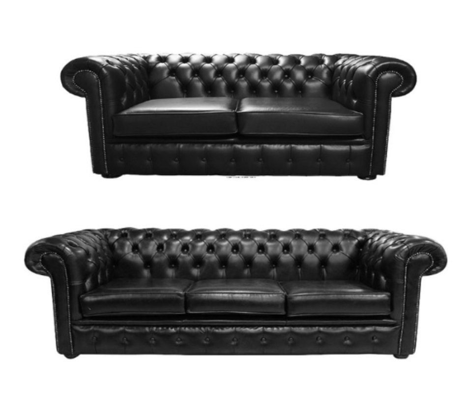 JVmoebel Chesterfield-Sofa, Couch Chesterfield Sitzer Garnitur 3+2 Sofa