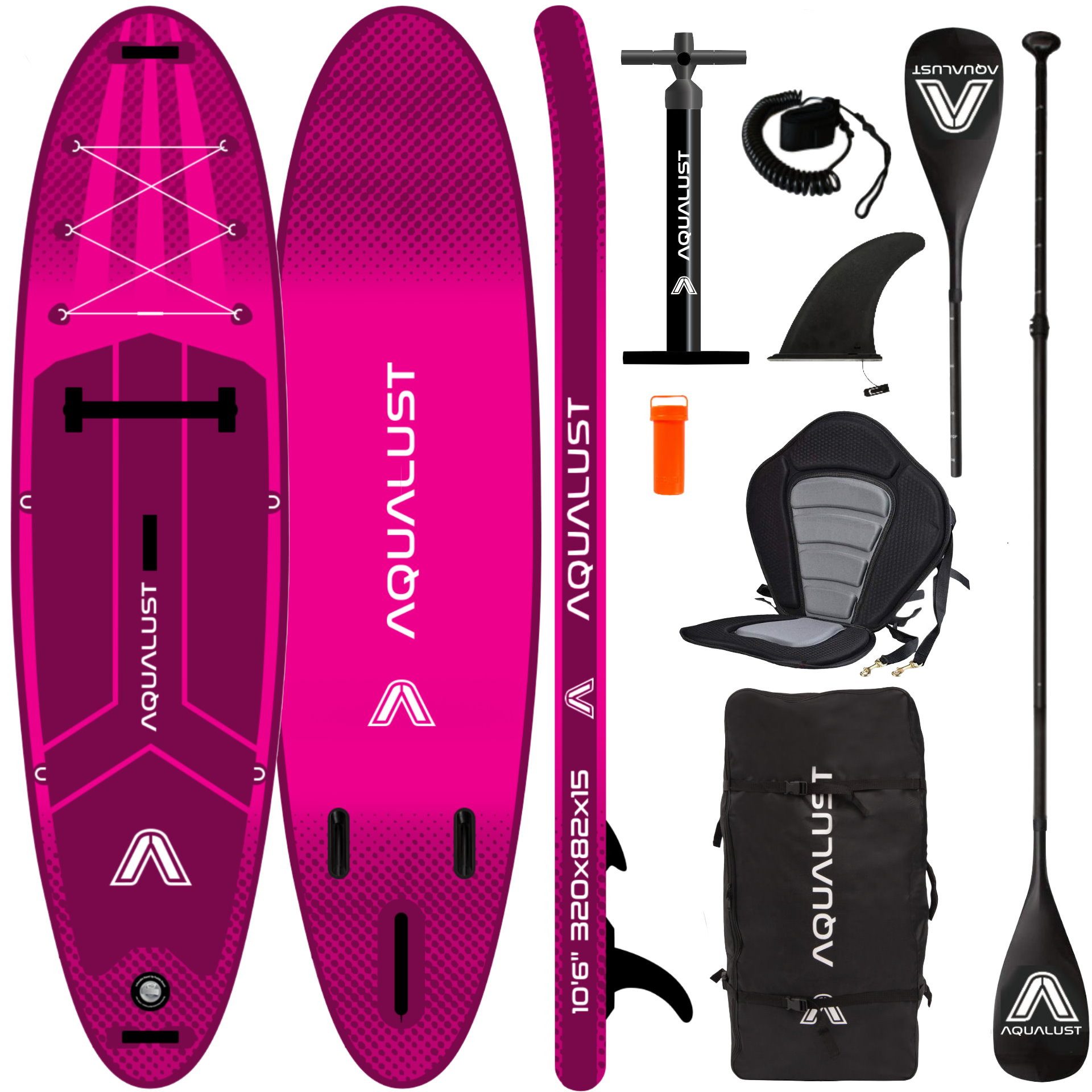 SUP-Board AQUALUST 10.6 iSUP Board Stand Up Paddle Surfboard aufblasbar