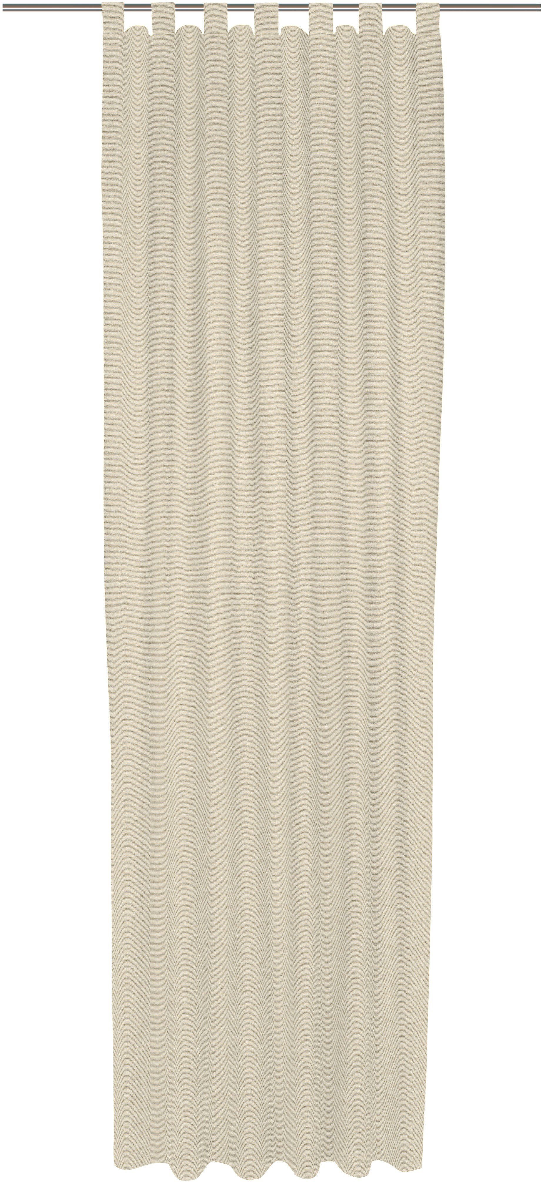 Vorhang Berwick, Wirth, (1 Schlaufen Jacquard St), goldfarben blickdicht