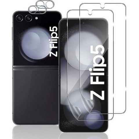 SmartUP 2X Panzerfolie für Samsung Galaxy Z Flip 5 5G (Display + Kamera) TPU, Displayschutzglas, Glasfolie