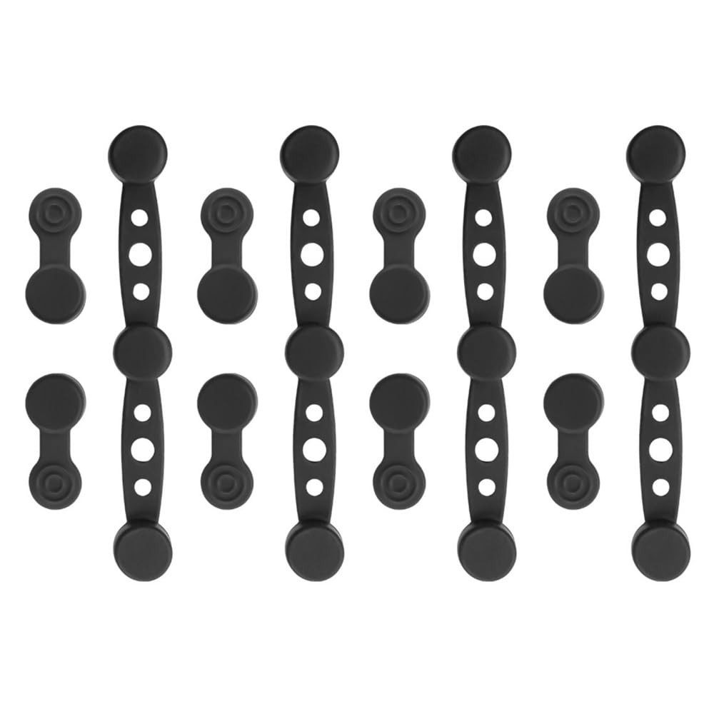 FOUORTUNATE-BEE Backpapier 12 Stück Magnetische Silikonschnallen für Heißluftfritteusen, Magnetische Backpapier Befestigungsschnalle