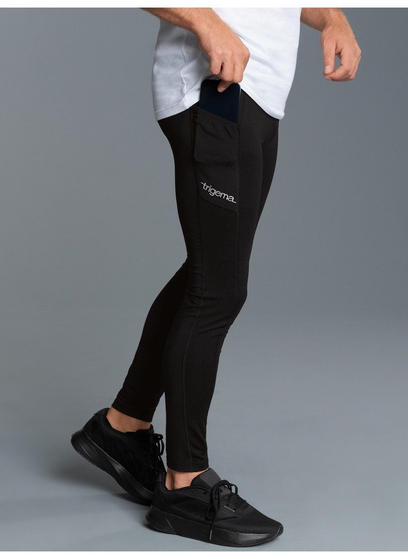 Trigema Jerseyhose TRIGEMA Sportleggings mit praktischer Tasche (1-tlg)