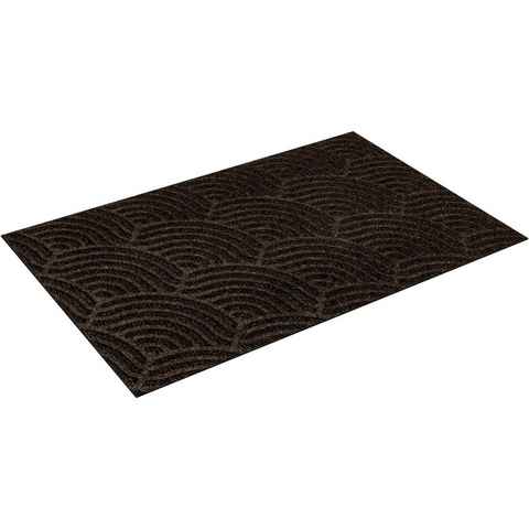 Fußmatte Waves, wash+dry by Kleen-Tex, rechteckig, Höhe: 8 mm, Schmutzfangmatte, In- und Outdoor geeignet, waschbar