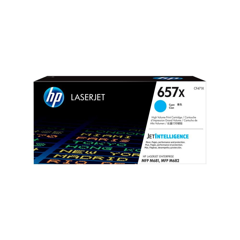 HP Tonerpatrone No.657X Toner cyan