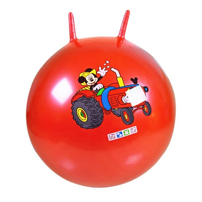 longziming Hüpfspielzeug Bio Sprungball Hüpfball Mickey House für Kinder 45 cm