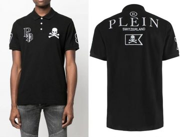 PHILIPP PLEIN Poloshirt PHILIPP PLEIN Polo Shirt Polohemd SS Multi Skull Logo Hemd Polohemd T-