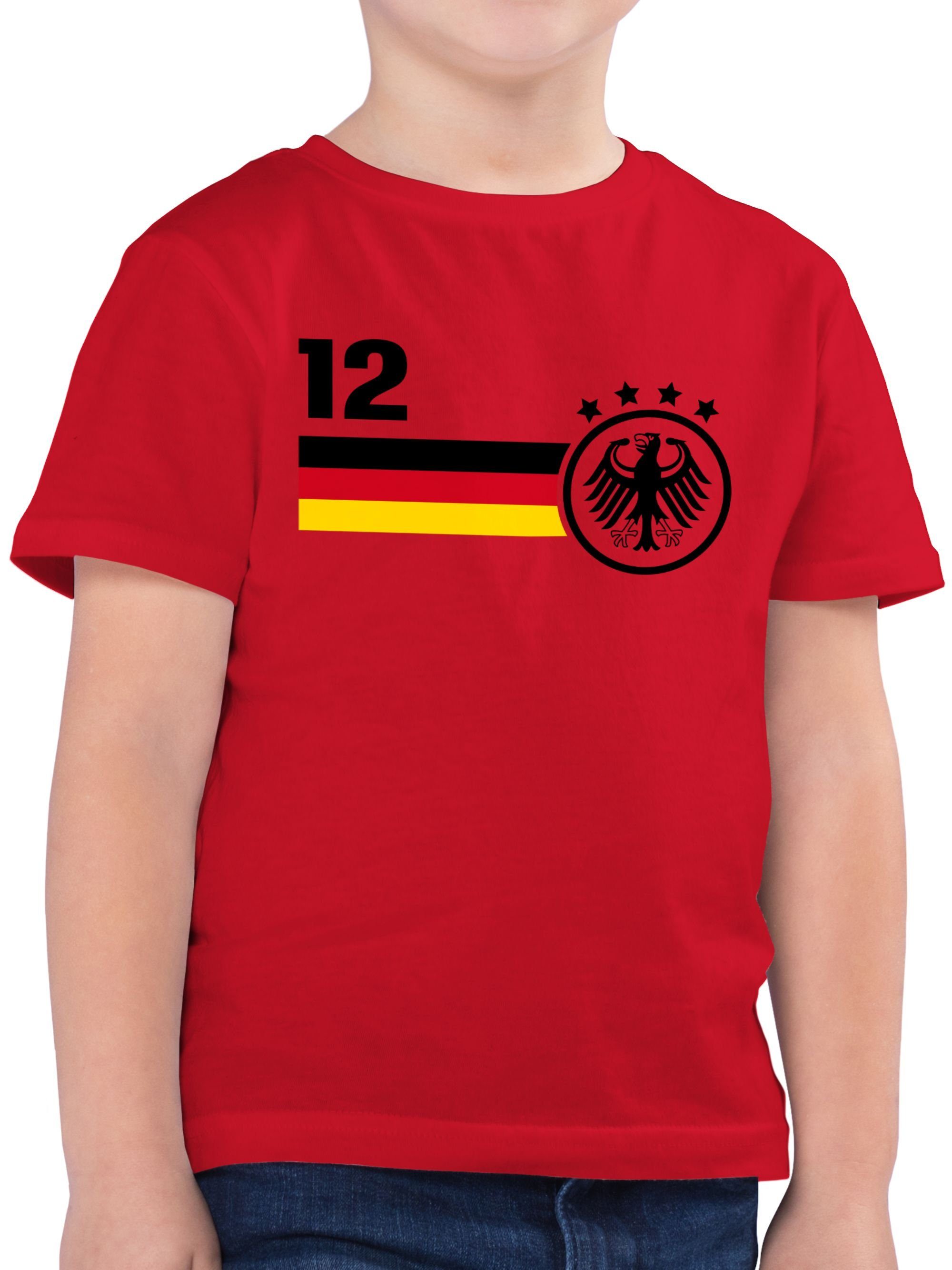 Shirtracer T-Shirt »12. Mann Deutschland Mannschaft EM - Fussball WM 2022  Kinder - Jungen Kinder T-Shirt« Weltmeisterschaft Fanartikel Trikot online  kaufen | OTTO