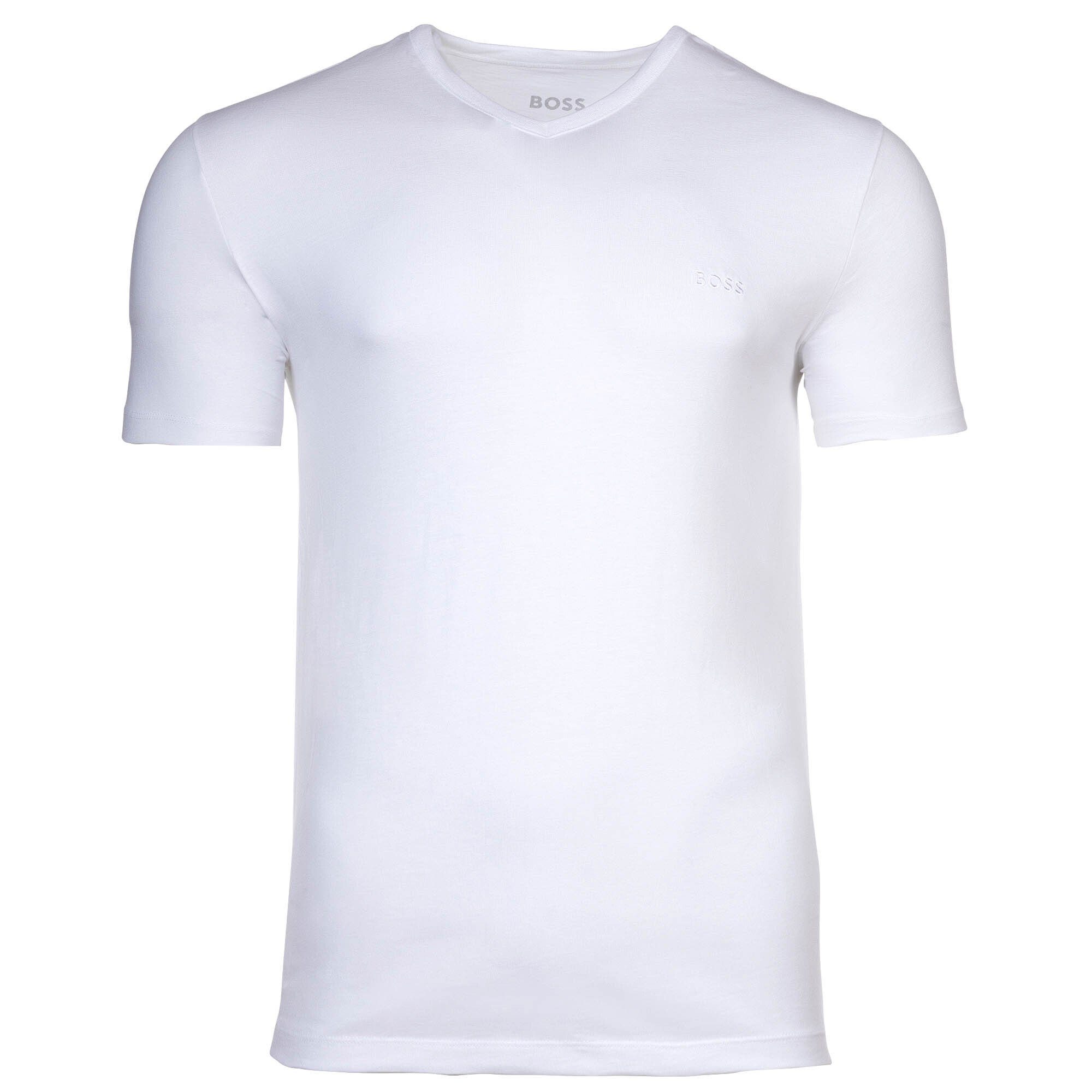 Pack Herren T-Shirt Briefs Weiß/Grau/Schwarz Boxer 6P 6er Boxershorts, - BOSS